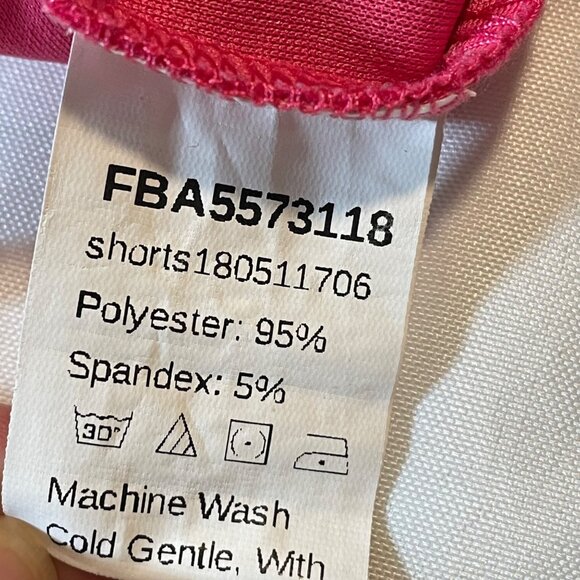 Women's High-Waisted Paper bag Shorts With Belt Bright Pink Large - Picture 4 of 9